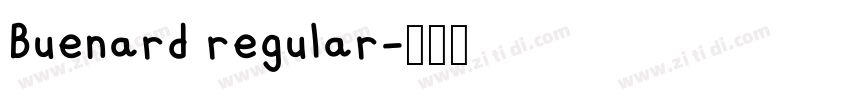 Buenard regular字体转换